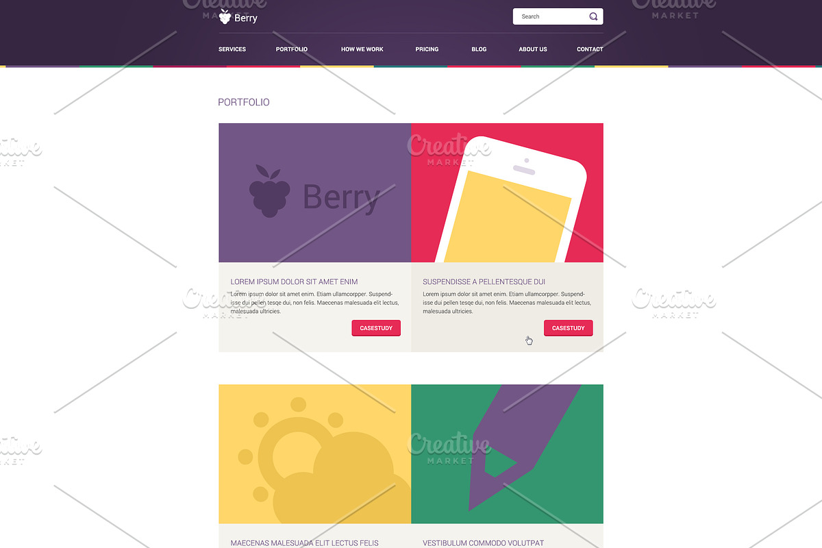 Berry - Illustrated PSD Template, a Landing Page Template by Mgd.Design (Photo 3 of 5)