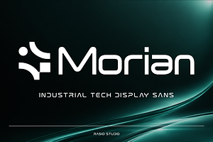 Morian Industrial Tech Display Font
