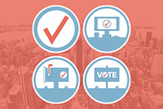Political Action Badges & Icons Set, an Icon by Farmboy (Thumbnail 3 of 3)