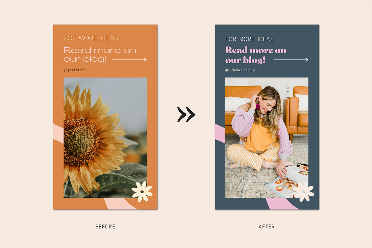 100 Retro Idea Pins Templates, a Social Media Template by Lucky Bee Creative Studio (Photo 9 of 13)