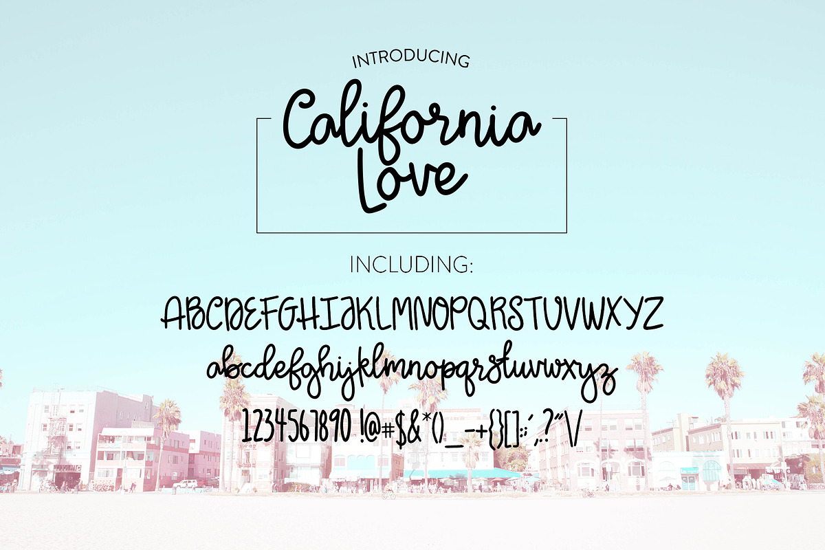 California Love Script Font preview 6