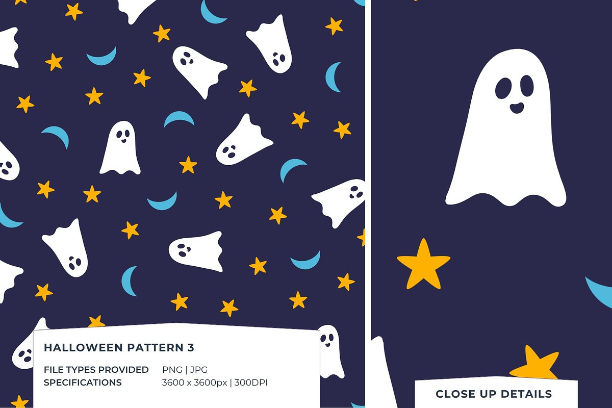 Halloween Seamless Pattern Set of 6, a Pattern Graphic by Fern & Quill (Photo 6 of 10)