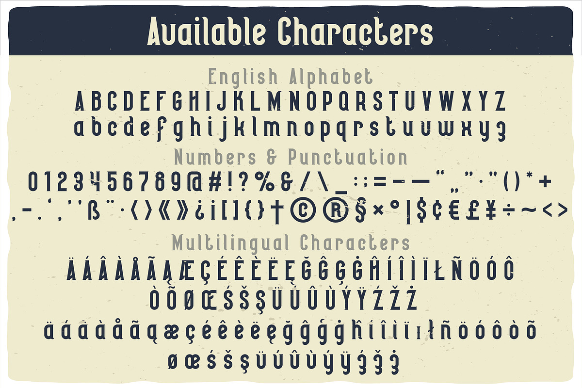Seaman Label Font, a Symbol Font by VozzyStock (Photo 2 of 11)