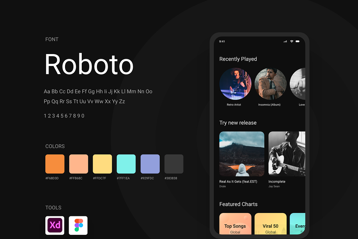 MusicPod App - Complete UI Kit, an App Template by Ragul Creates (Photo 7 of 7)
