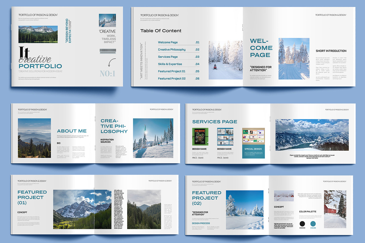 Creative Portfolio Brochure Design, a Brochure Template by MightyDesign (Photo 1 of 8)