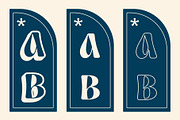 Askey Rounded 3D, a Serif Font by Craft Supply Co. (Thumbnail 2 of 8)