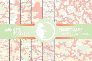 Camouflage fashionable patterns