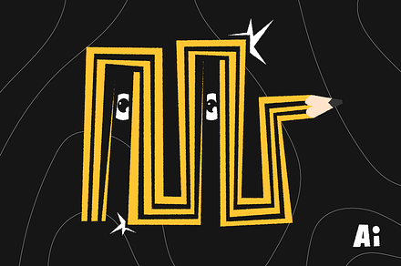 Folded Pencil Illustration