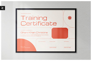 Modern Skill Training Certificate, a Stationery Template by Neermana