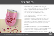 12oz Wine Tumbler Canva Smart Mockup, a Cups & Container Mockup by Mockup Scene (Thumbnail 4 of 14)