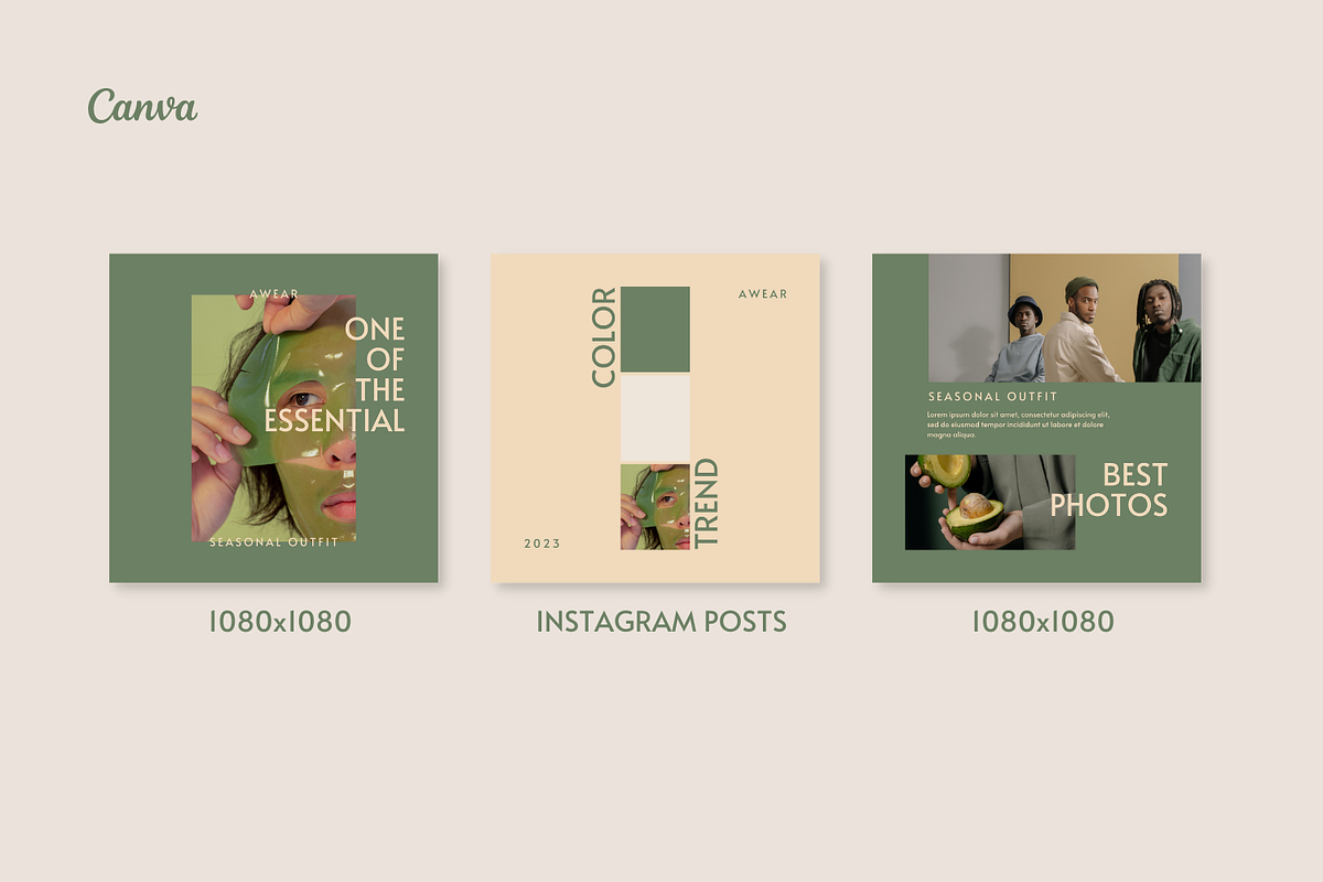 Fashion Canva Template, a Social Media Template by Moodwave Studio (Photo 3 of 10)