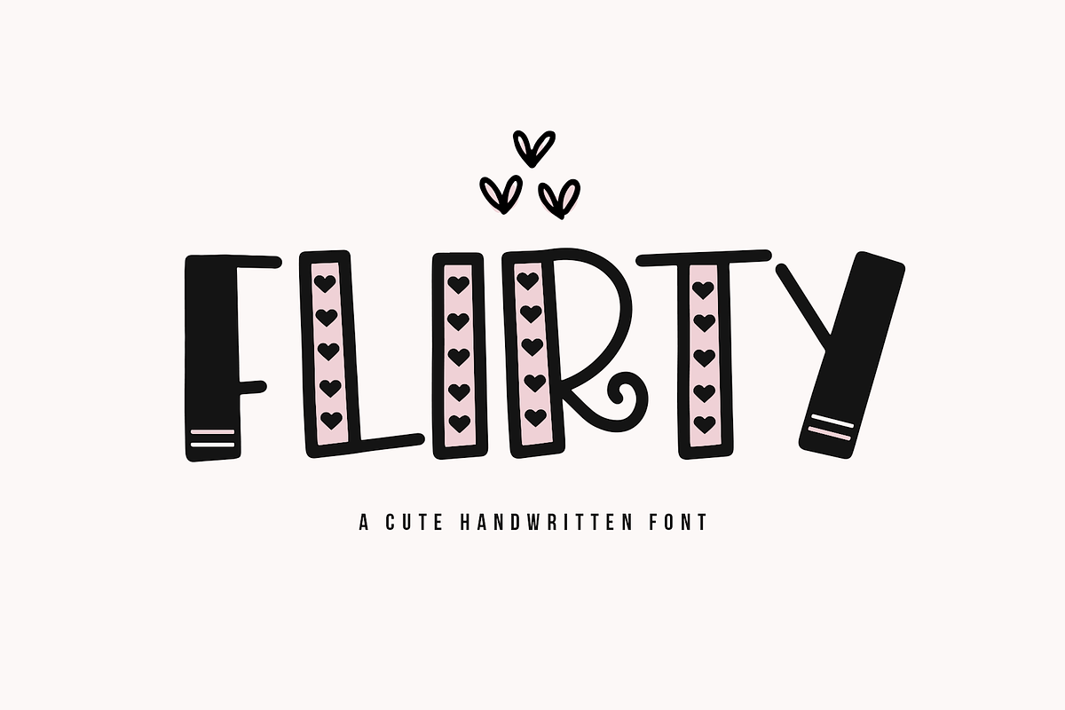 Flirty | Valentine's Day Font, a Font by KA Designs (Photo 1 of 9)