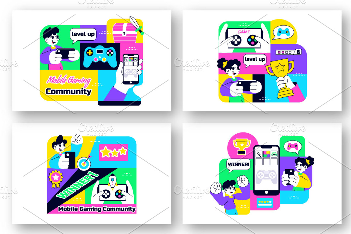 10 Mobile Gaming Community, a Technology Illustration by denayunebgt (Photo 3 of 4)