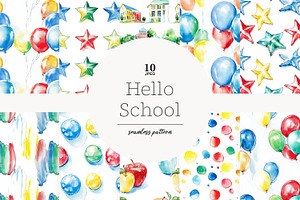 Back to School Paper Pattern Bundle, a Pattern Graphic by GlamArtZhanna