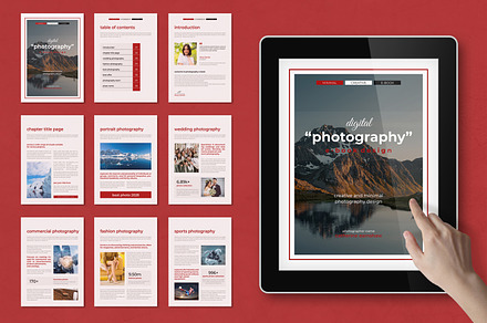 Creative Photography eBook Layout, an UI Kit Template by MightyDesign