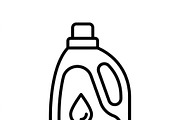 42 Laundry Essentials Icon Set, an Outline Icon by adenpinkstore (Thumbnail 9 of 18)
