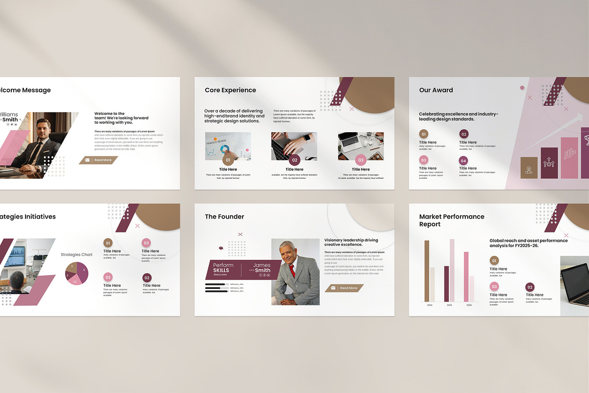 Annual Report Presentation Template, a Presentation Template by Slide_Genius1 (Photo 4 of 8)