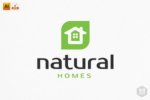 Natural Homes Logo Template