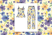 Watercolor Romantic Flower Patterns, a Pattern Graphic by Oksana Dovhopol Art (Thumbnail 3 of 15)