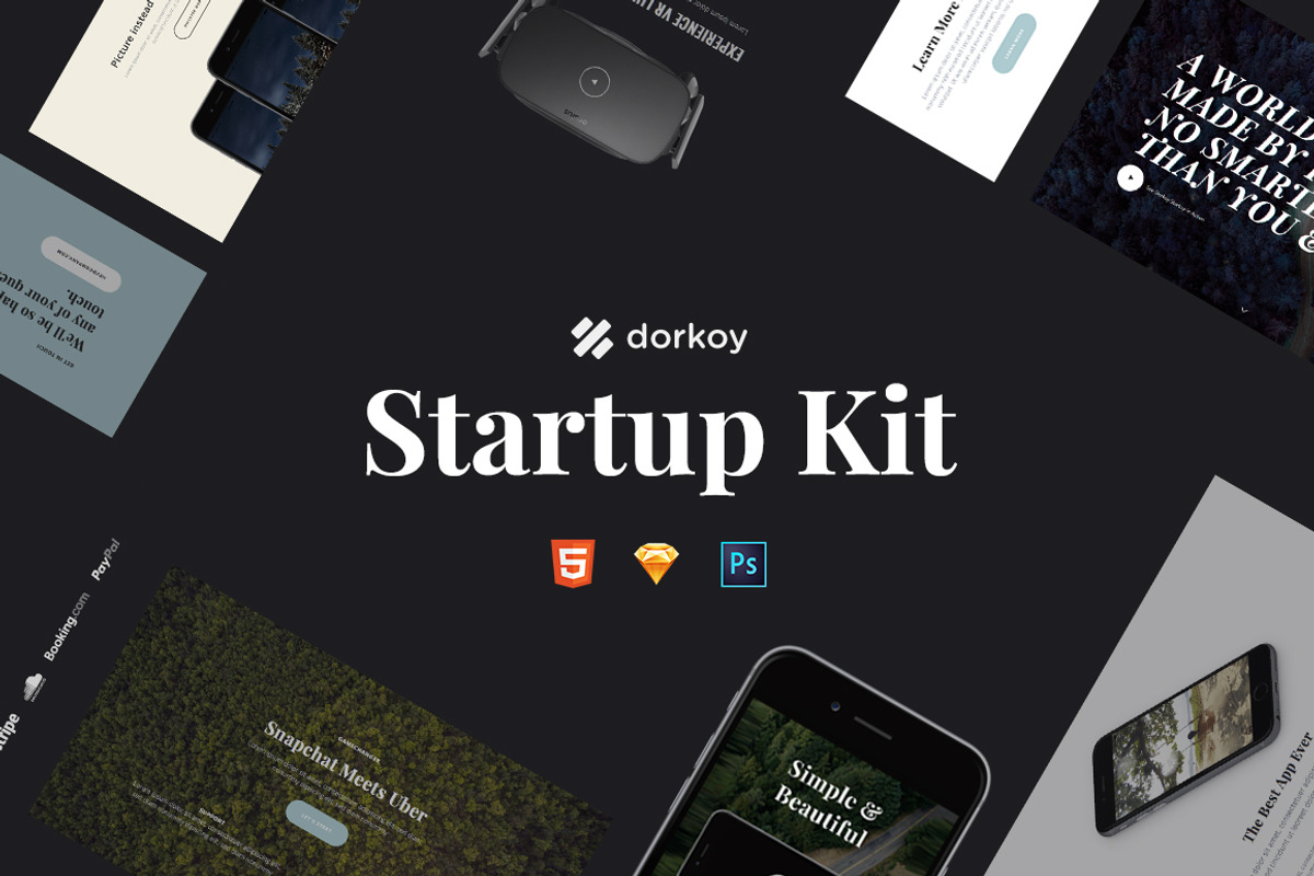 Dorkoy Startup Kit + Freebie, an UI Kit Template by Dorkoy (Photo 1 of 7)