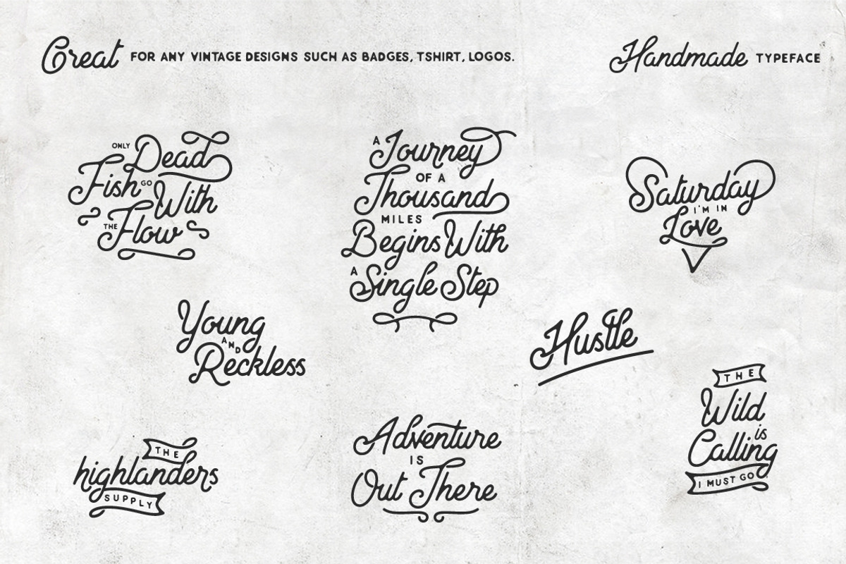 North Land Typeface - Font Bundle, a Sans Serif Font by Wandery Supply (Photo 12 of 14)