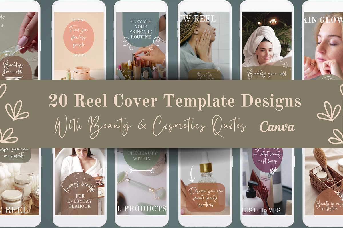 Beauty Instagram Reel Cover Template, a Social Media Template by PaolaroiDesign (Photo 1 of 7)
