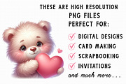 Cute Valentine Bear Holding Heart Cl, a Graphic by Libby Wishes (Thumbnail 5 of 6)