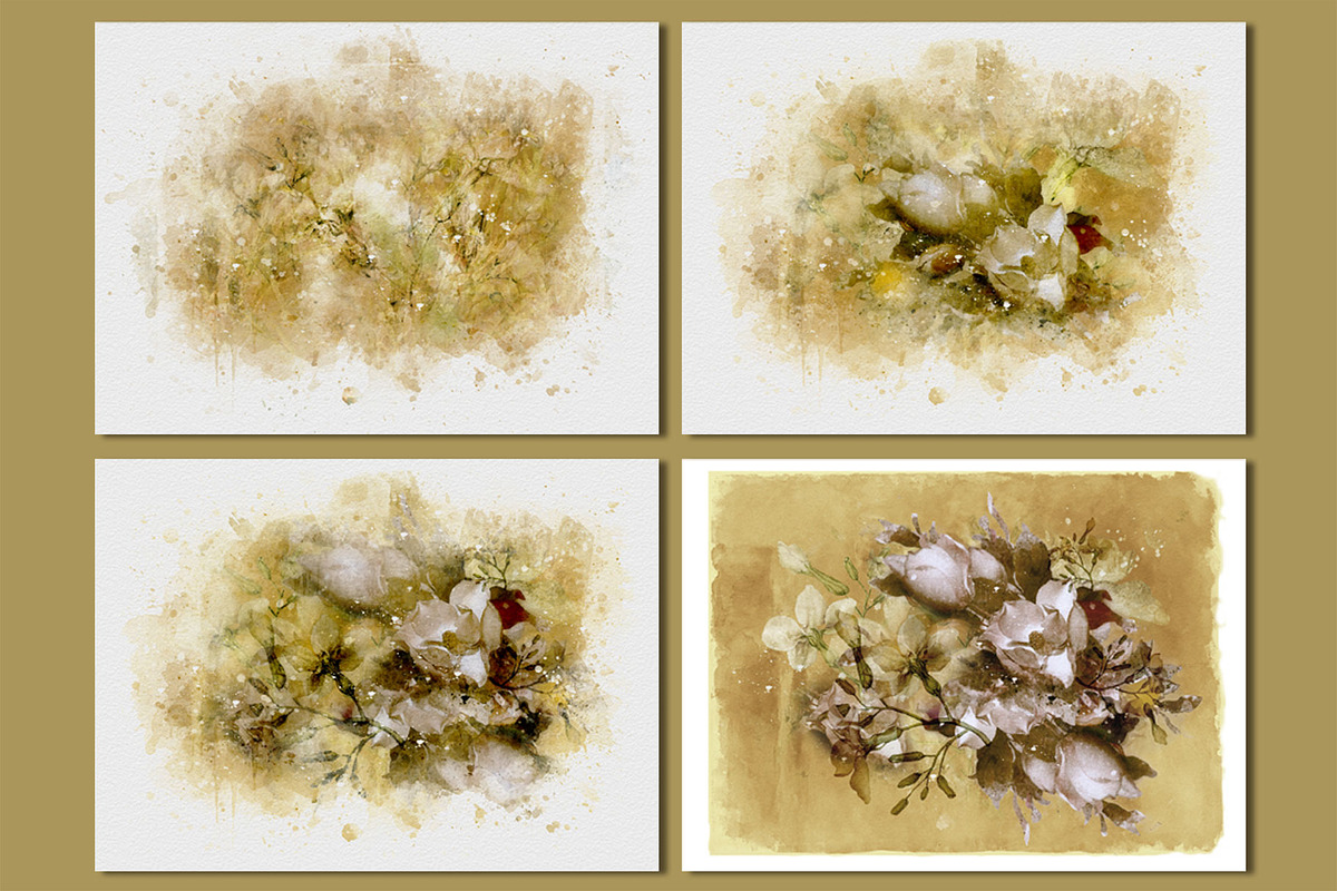Poetic Watercolor Backgrounds, a Pattern Graphic by Suna Kosem (Photo 18 of 26)