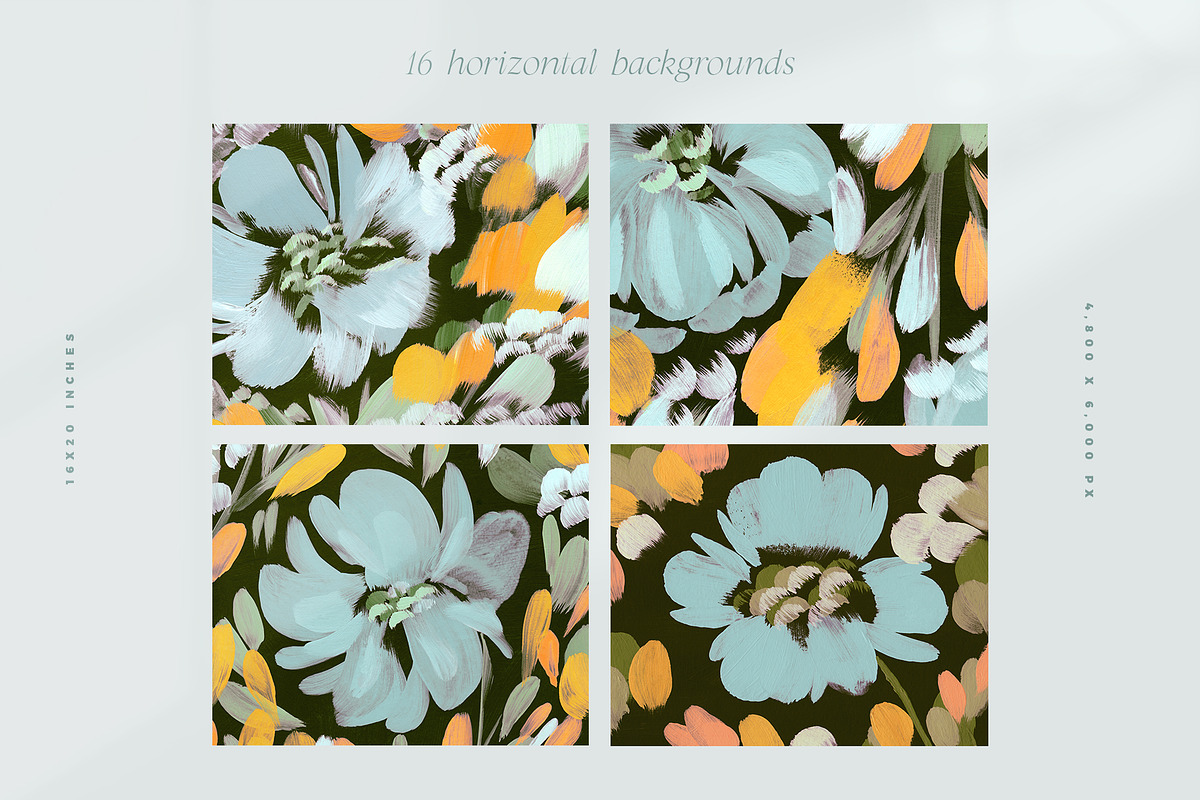 July Abstract Painted Backgrounds, a Texture Graphic by Basia Stryjecka (Photo 14 of 16)