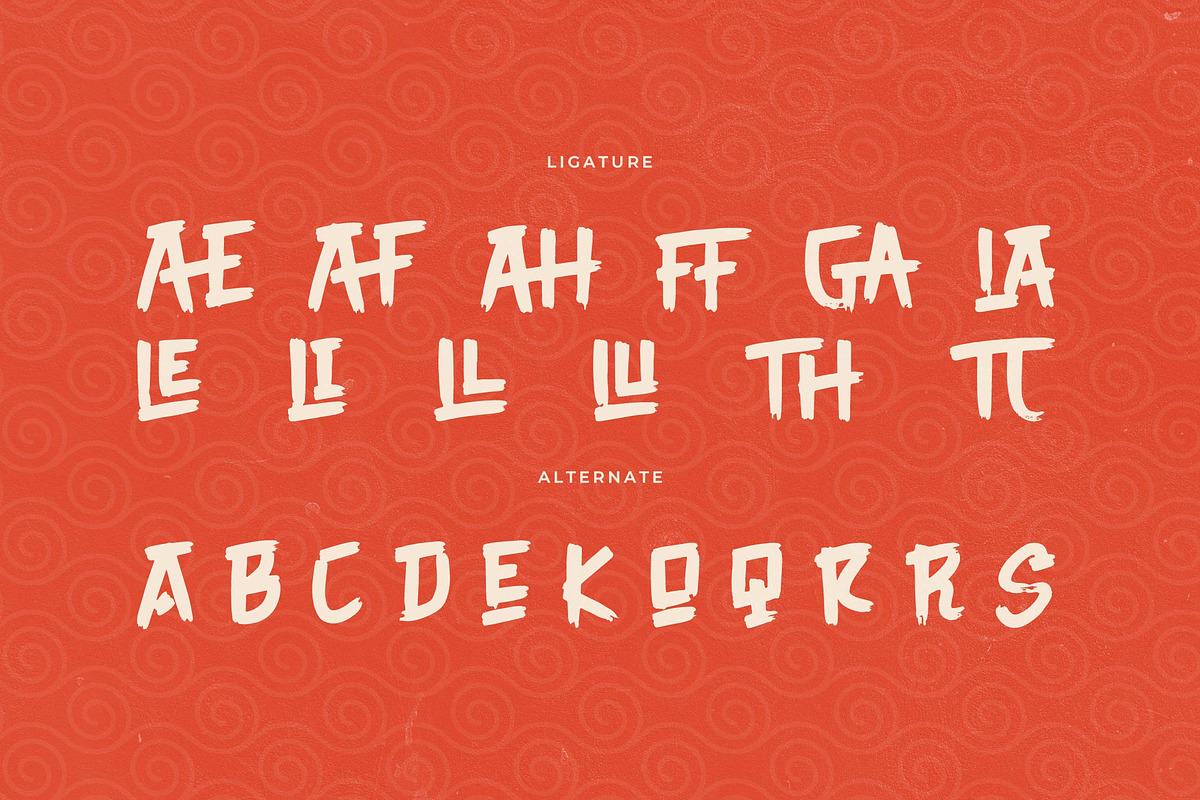 Juzho Kaizen | Japanese Brush Font, a Handwritten Font by Denustudios (Photo 12 of 14)