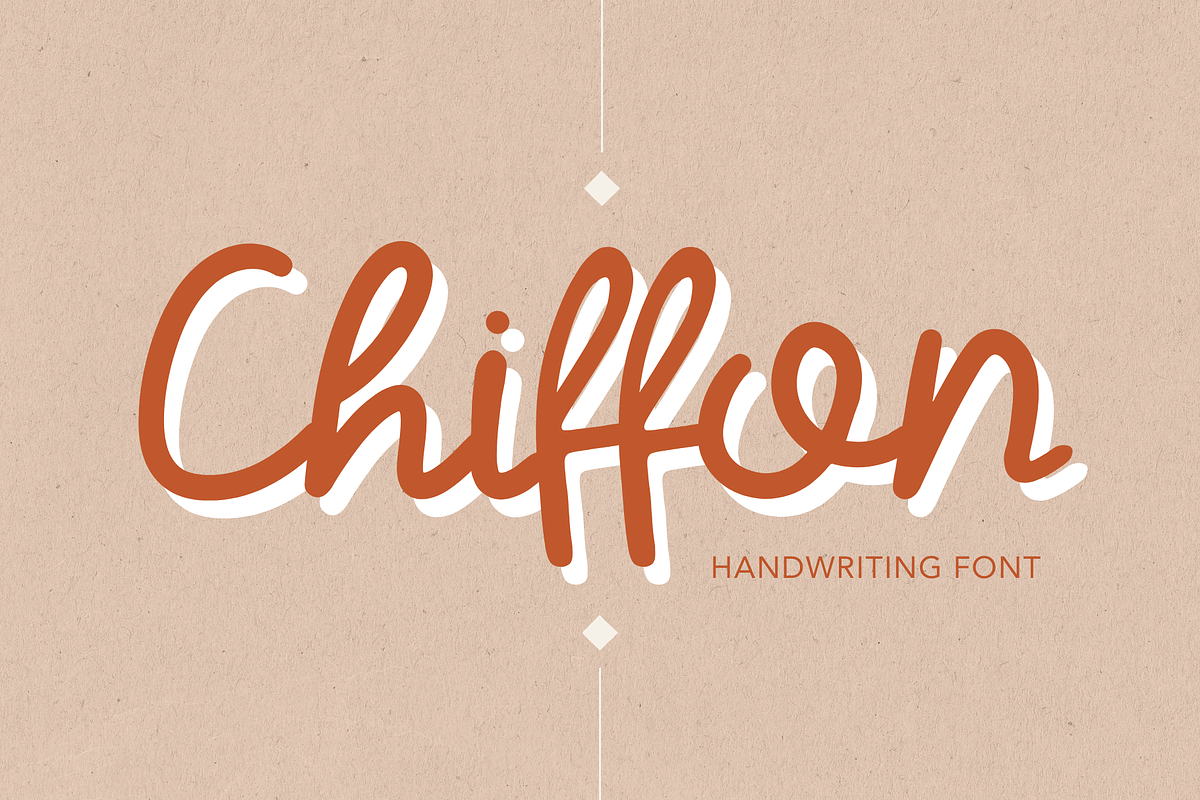 Chiffon | Handwriting Font, a Font by BAMBIN (Photo 1 of 8)