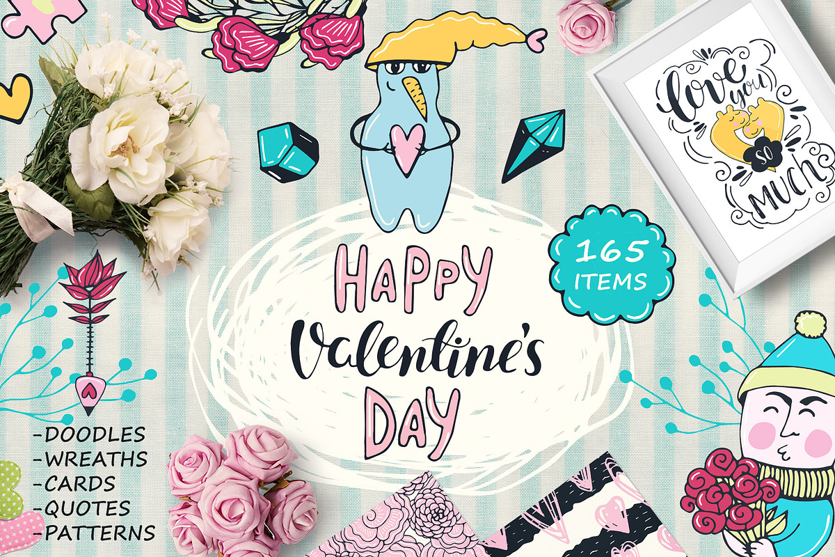 Valentine's day Big Collection, a Decorative Illustration by Kseniya_design (Photo 1 of 10)