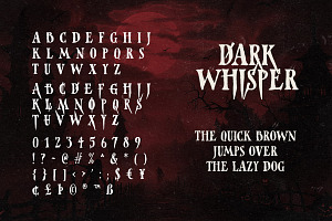 Dark Whisper - Serif Horror Font