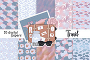 Travel Digital Paper, a Pattern Graphic by GlamArtZhanna (Thumbnail 3 of 3)