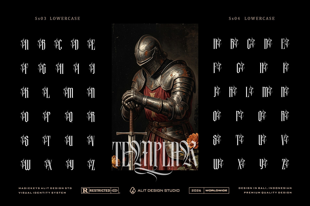 Makyos Gothic Typeface, a Blackletter Font by alit design (Photo 8 of 17)