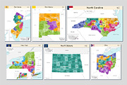 All maps of the United States, an Education Illustration by brichuas (Thumbnail 7 of 12)