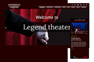 Legend - Theater Website Template