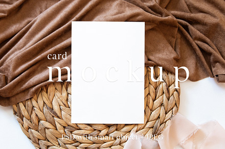 Boho Card Mockup 5x7 Card Mockup | Product Mockups ~ Creative Market