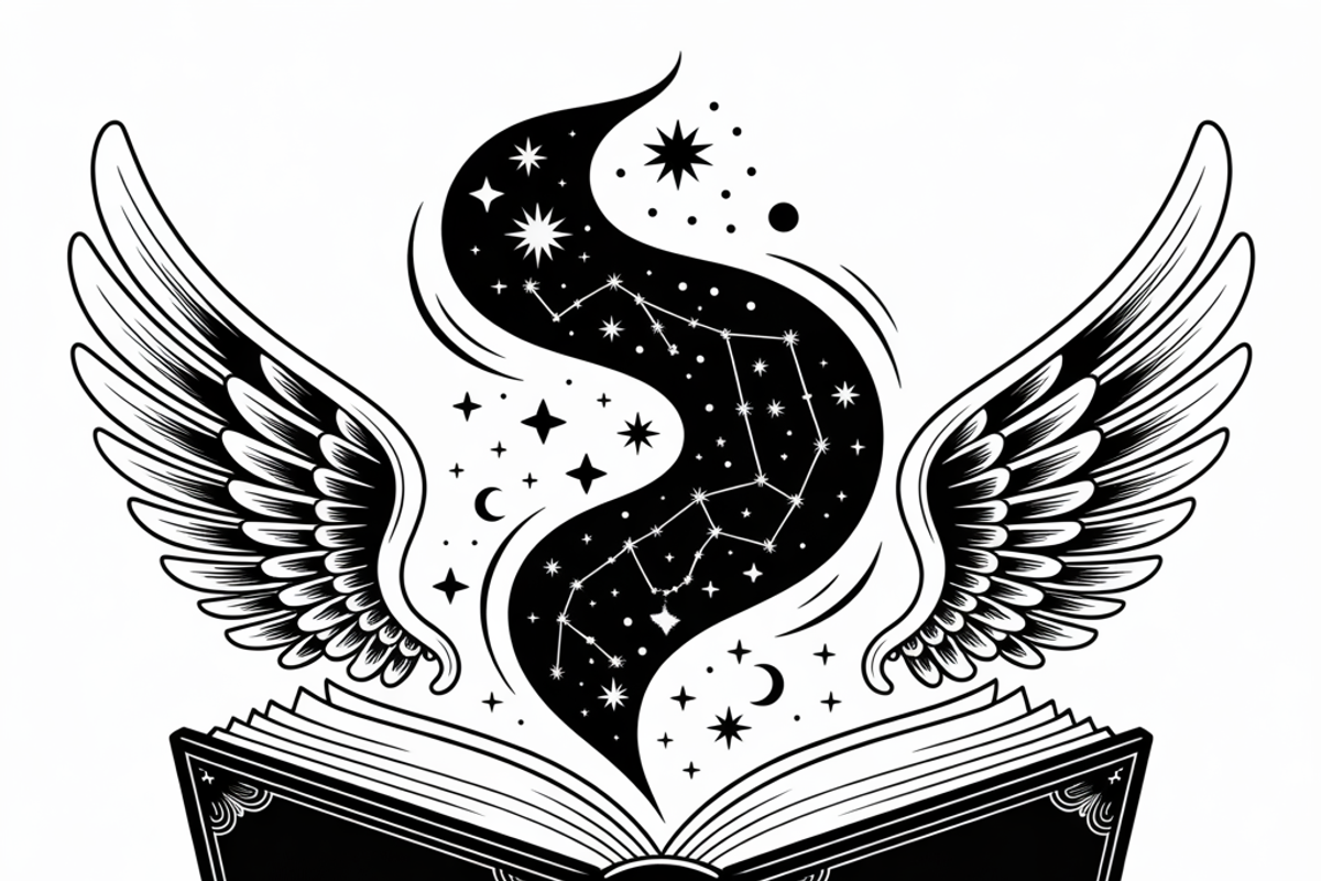 silhouette of a witch’s spellbook, an Illustration by Amazin_art (Photo 13 of 20)