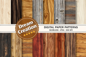 Rustic Wood Grain Textures, a Texture Graphic by Dream Creation