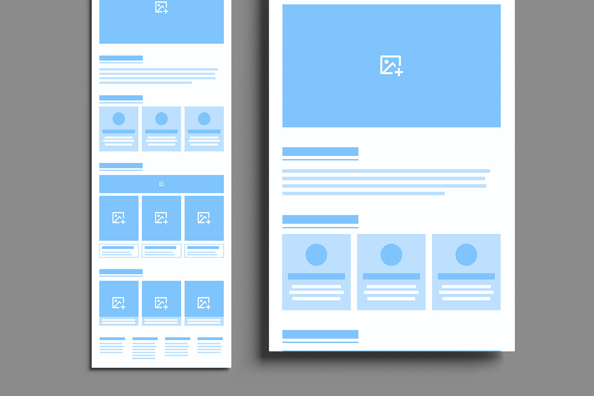 Blog Website Wireframe Layout preview 3