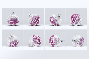 Christmas Ball Mock-up, a Product Mockup by DesignRushMarket