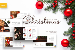 Holy Joly Christmas Google Slides