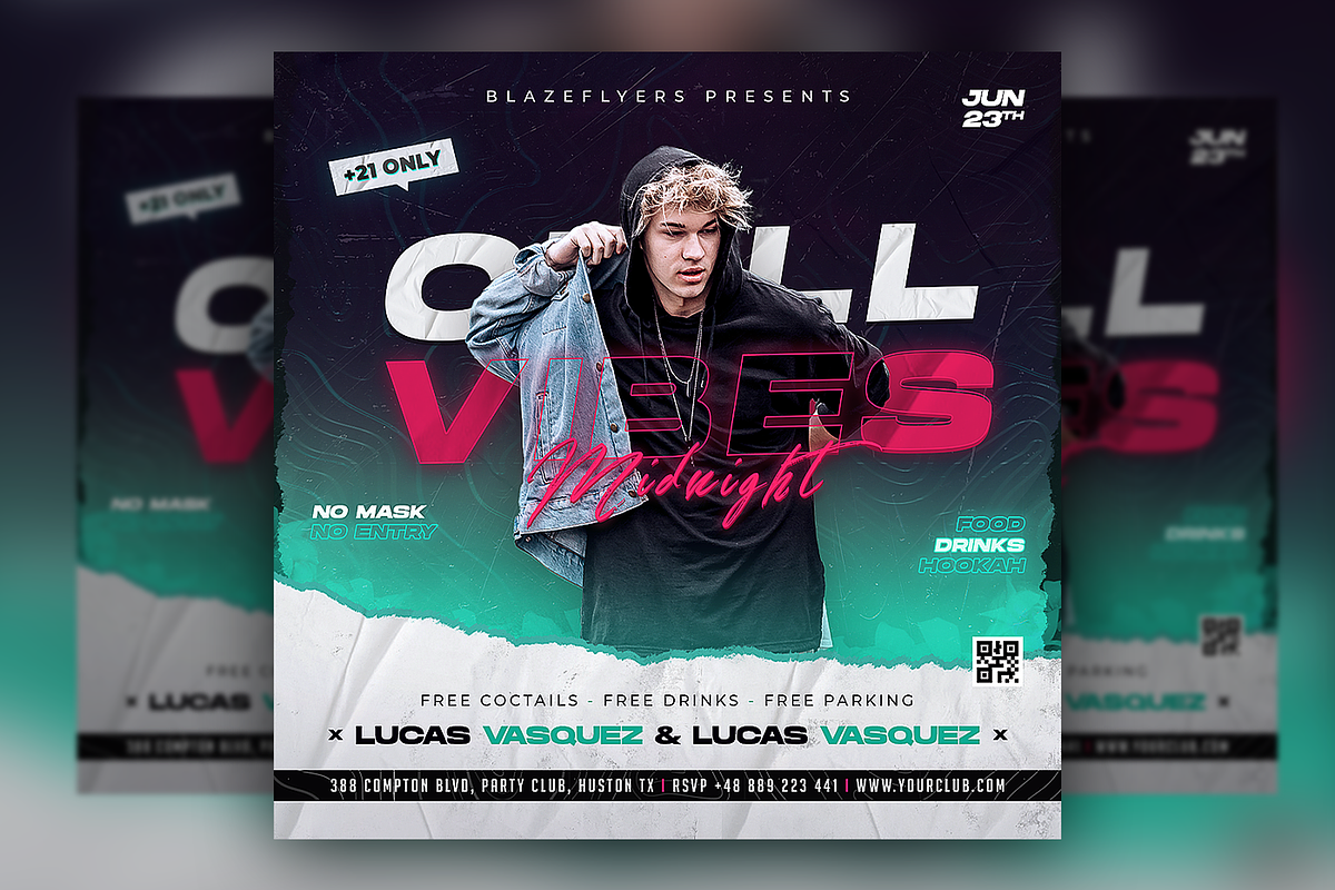 Party Flyer Template, a Flyer Template by FLYERHIVE (Photo 1 of 3)
