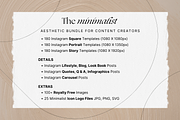 The Minimalist Template Bundle, a Social Media Template by The Flossy Finch (Thumbnail 2 of 15)