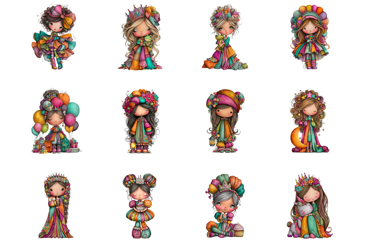 Quirky Princess clipart, a Person Illustration by fashionaddict (Photo 5 of 7)