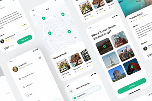 Travel App UI Kit Design