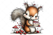 Whimsical Birthday Party Animals Png, an Illustration by Craft Nest (Thumbnail 10 of 11)