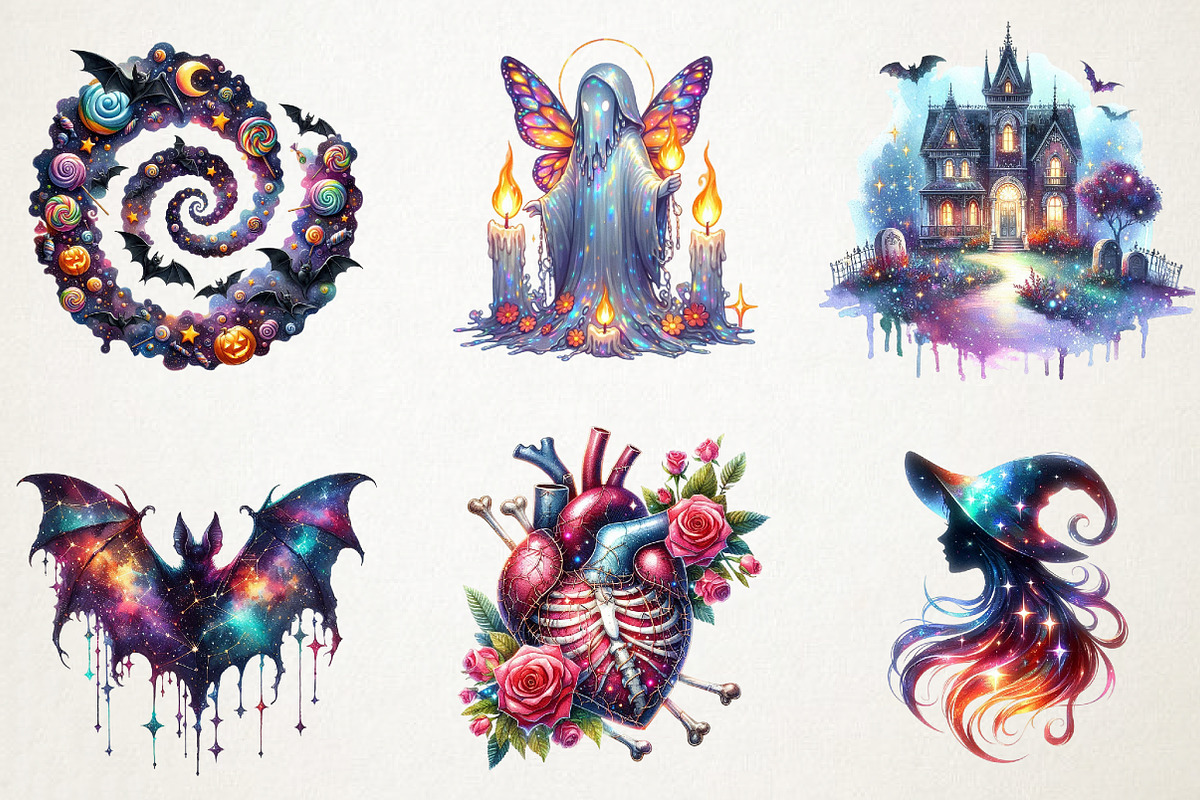 Artistic Halloween Illustration PNG, an Illustration by RobertsArt (Photo 3 of 7)