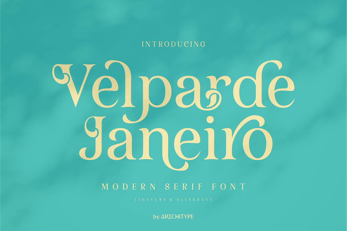 Velparde Janeiro - Modern Serif Font, a Serif Font by Artchitype Studio (Photo 1 of 26)